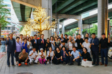 의왕 예술의거리, 빛의 거리로 재탄생… 갈미상가 벚꽃 나무길 점등