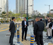 김태계 인천 미추홀구의원, 용현동 용마루길 교통안전 민원현장 점검