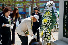 호국영령 숭고한 정신…수원고, 6·25 참전동문 추모 헌화식 거행