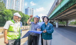 신계용 과천시장,국도47호선 우회도로 서울방향 도로 전환 앞두고 사전점검