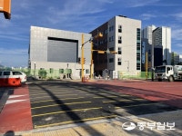 개학이 코앞인데 아직도 공사중인 오산시 마루초등학교