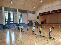 다시 뛰는 해남 삼산초교 제2회 삼산 초등학교장 · 총동문회장 배 스내그골프 대회 개최