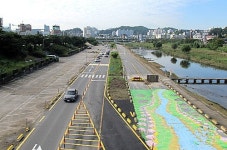 청주 무심천 하상도로 중복구간 폐쇄 … 생태공간으로