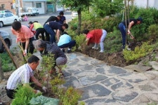 모충동 직능단체원 손바닥공원 조성