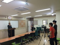 천안인애학교, 방솔설비 갖춰 실내 조회 진행