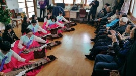 괴산북중 사랑동행 봉사단, 경로당 봉사