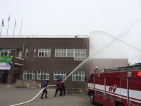 청주 하수처리장, 화재진압 합동훈련 실시