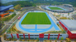 아산시 보조경기장 및 복합스포츠센터 준공식 개최