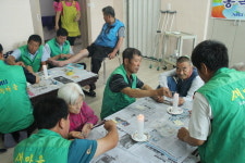 홍복양로원 어르신, 선풍기·초복맞이 점심 선물받아