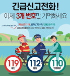 긴급신고전화, 이제 119·112·110만 기억하세요