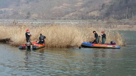 충청북도 해병대전우회, 삼기저수지서 환경정화 활동