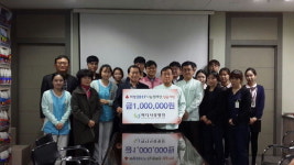 9년째 이어온 마디사랑병원의 이웃사랑 100만원 기탁