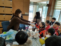 낭성초등학교, 우유팩 모으기 동참