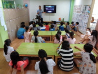 청주랜드관리사업소, 성화 지역아동센터서 찾아가는 천문교실