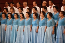 충북노인문화예술제, 화음 맞추는 상록합창단