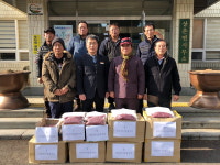 영동군 상촌면 이장협의회 사랑의 찹쌀 기증
