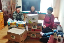 육군 제2161부대1대대, 저소득 가구 위문