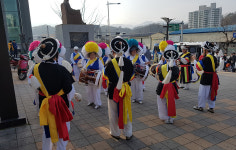 완주 힘내세요 응원하는 난타 공연단 후끈