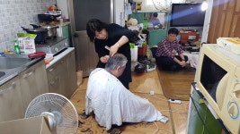 오송읍 생활개선회, 사랑의 이미용 봉사 실시