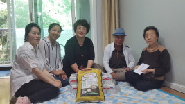 성화개신죽림동 새마을부녀회 자유총연맹,  참전유공자 가정 위문