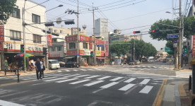 청주지역 교통사고 잦은 곳 대각선 횡단보도 설치 효과낼까