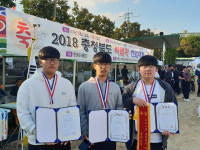 황간중 김영우, 충북 씨름왕 선발대회 우승