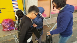 수곡1동, 비추리 지역아동센터 아동 환경정화활동