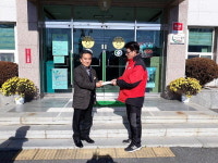 추풍령(부산방향)주유소, 불우이웃돕기 성금전달