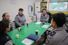 윤희근 흥덕서장, 지역관서 현장 방문