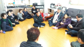 최창호 백석동장, 경로당 방문 새해인사 나서