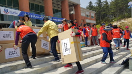 청주시자원봉사센터, 강원 고성 산불피해지역 참좋은 사랑의 밥차 지원