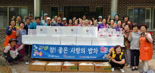 경로당 어르신께 사랑 나누는 삼계탕 배달