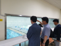 이열호 청원구청장, 장애아동 수영캠프 방문 격려