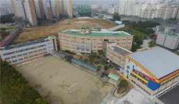 천안교육지원청, 일선 학교 항공촬영 나서