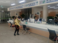 청주 모충동, 청사 방역 소독 실시