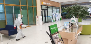 청주 상당구청 및 산하 면·동 청사 소독 추진