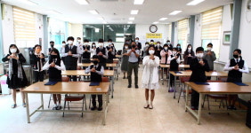 괴산 연풍중  전학년 등교 개학으로 학교 문열었어요
