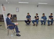 조길형 충주시장, 동양철관 근로자와 도시락 미팅