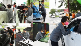 보령시의원, 대천해수욕장서 코로라19 검역활동