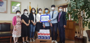 진천중 학부모회장, 마스크 1천500장 기부