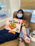 영동소방서 신미선 소방사, 헌혈 100회 명예장 등극