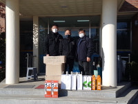 영동 황간면 직원 일동, 금계리 국제학교 전입환영 물품 전달