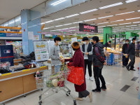 새너울중 4-H진로창업동아리, 영동 하나로마트 판매 체험