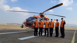 충북도소방본부 항공구조구급대, 3천 시간 무사고비행 달성