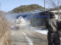 농협 영동군지부·축협 영동지점, AI 차단방역 총력