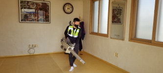 청주 내덕2동, 경로당 코로나19대비 방역실시