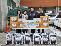 남양유업 천안공장, 청룡동에 설 맞이 물품꾸러미 전달