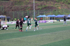 봄 비속에 열린 제8회 아산맑은 전국풋살대회