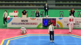천안북중 한시호, 태권도 전국대회 1위 모교에 20년 만에 금메달 선사