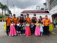 서원구청 어린이집, 사직119안전센터에 송편 전달